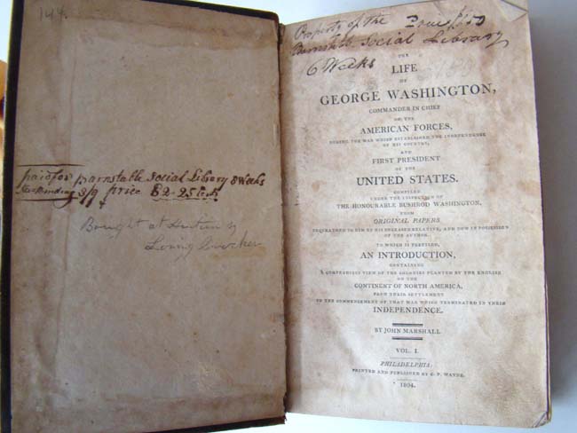 "The Life of George Washington" by Chief Justice John Marshall, Volumes 1-4, published in Philadelphia by C. P. Wayne, 1804-1805. — image 4
